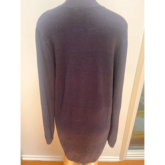 Lands End Outfitters Purple Long Open Front Cardigan Size XL New - Picture 4 of 5